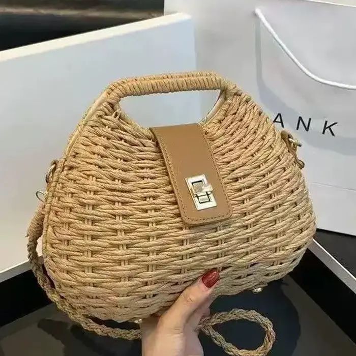 Sac tissé tendance incontournable Printemps/Été 2026 - Sac à main polyvalent pour les voyages