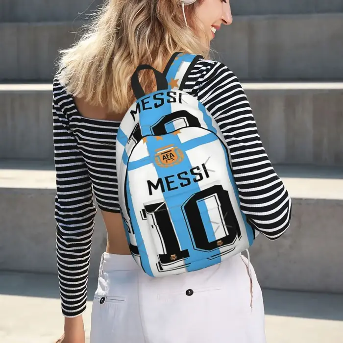 Lionel Messi sac à dos simple et élégant sac à dos en toile sac à dos femme