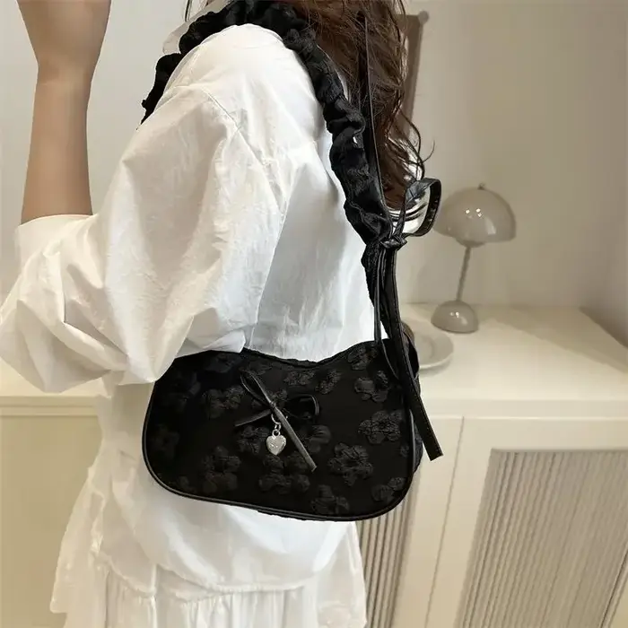 Sac à main Chic en forme de croissant pour femmes