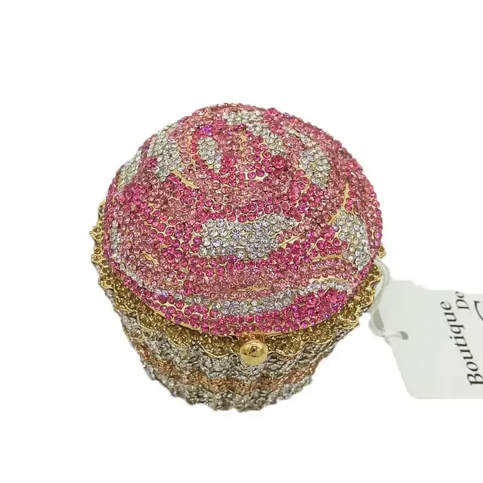 Pochette Chi Cake pour femme, sac à main Minwaist, sac à main de soirée, sac à main de mariage en cr
