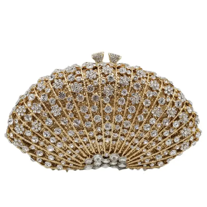 Boutique De FGG bleu Royal femmes pochette en cristal sacs à main De soirée mariée strass sacs à mai