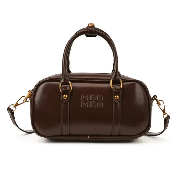 Sac bowling élégant en cuir PU