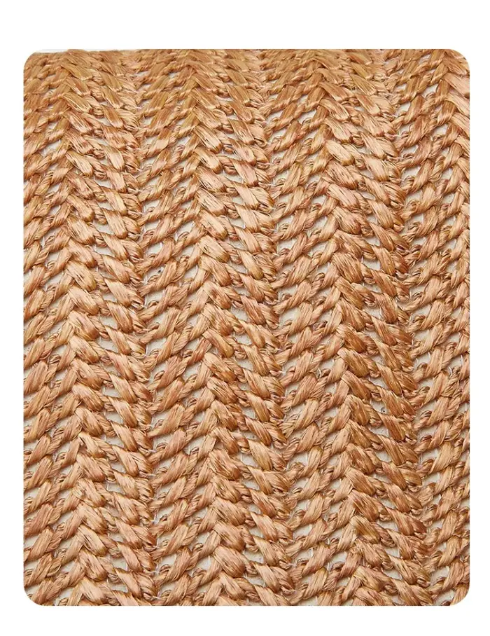 Sac seau en paille tressée