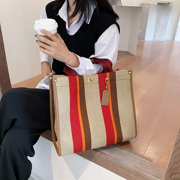 Toile femmes toile sacs à main sacs à bandoulière grande capacité dames sacs à bandoulière pour femmes mode femme fourre-tout sac de messager nouveau