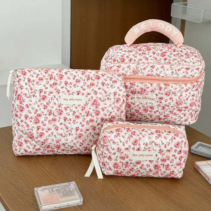 Pochette à fleurs roses pour femmes