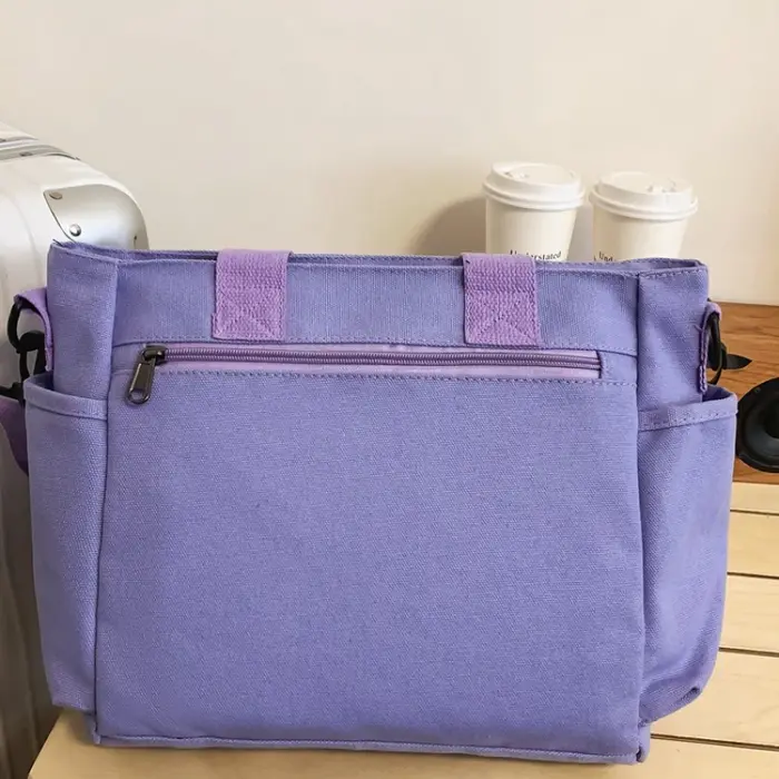 Sacs à main en toile à fermeture éclair pour femmes