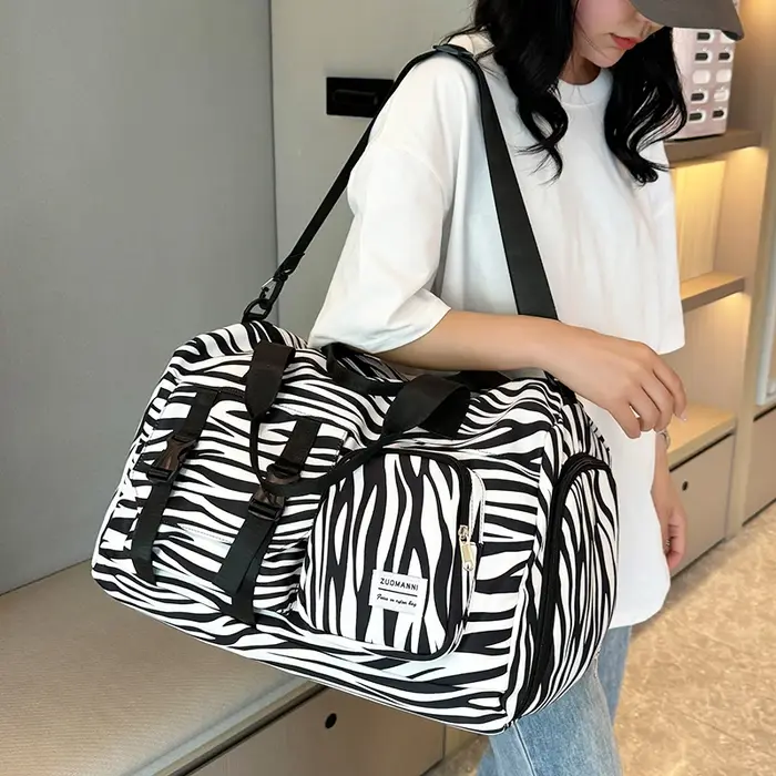 Sac de sport tendance à imprimé léopard