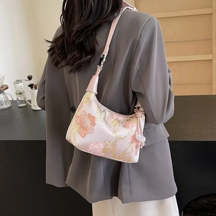 Sac à main brodé Portable de Style chinois
