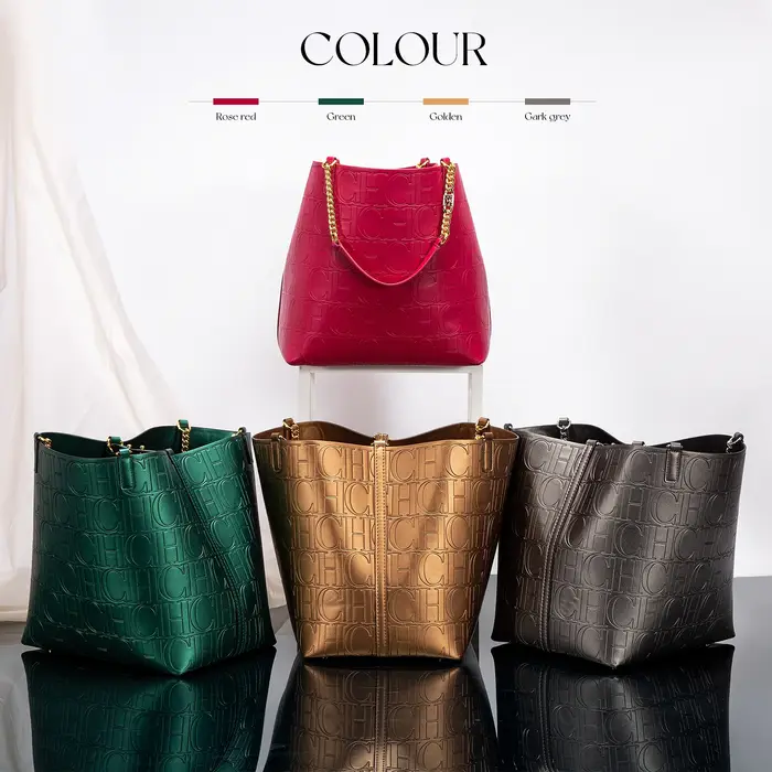 Sac à Main Rétro Classique avec Lettre Design pour Femme, Sacoche de Grande Capacité, Solide, Nouvel