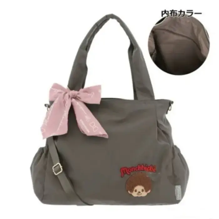 Nouveau Kawaii mignon japonais Mengqiqi brodé Oxford tissu sac à main grande capacité sac à bandoulière décontracté Hangable bagages voyage
