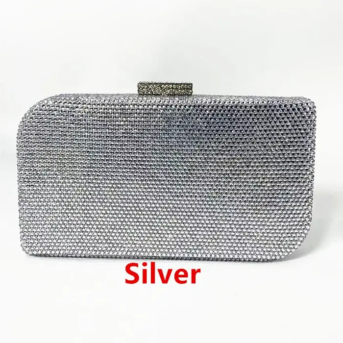 2025 nouveau sac de dîner pochette pleine de diamants Explosions transfrontalières afrique Nigeria adapté pour mariage Banquet fête anniversaire