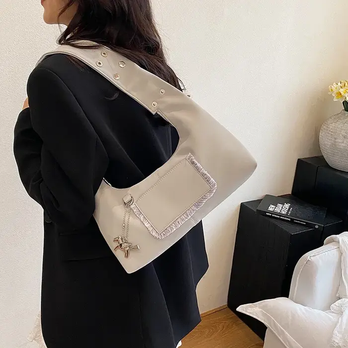 2025 nouveau Design sacs à main en Nylon femmes Hobo sac à bandoulière grande capacité Portable fourre-tout mode femme