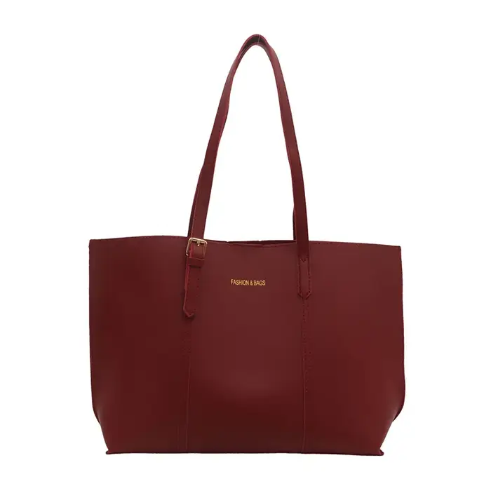 Sac fourre-tout en cuir noir avec pochette, sac à main grande capacité, sacs à bandoulière pour femm