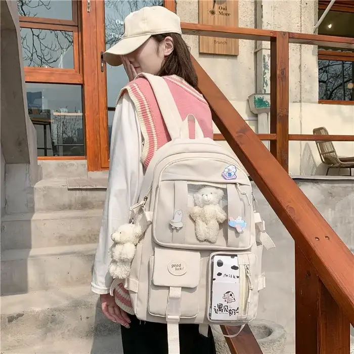 Japonais lycée filles sac à dos sacs d'école pour adolescentes Multi poches nouveau Kawaii sac à dos femmes Harajuku mignon Mochila