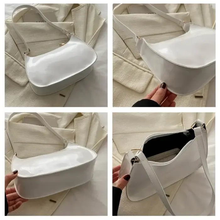 Sac à bandoulière de couleur unie pour femmes