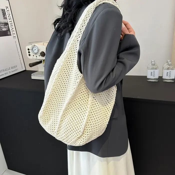 Sacs en paille tissés faits à la main pour femmes