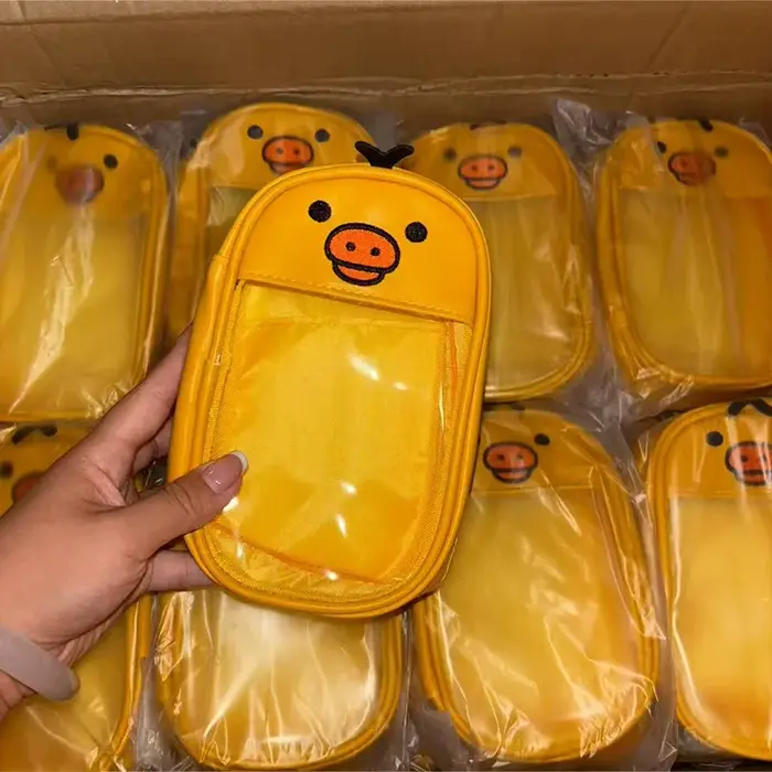 Porte-monnaie Kawaii Rilakkuma Kiiroitori en forme de poussin jaune