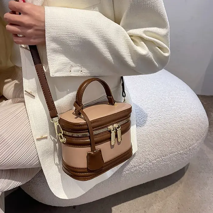 Sacs à bandoulière en forme de baril pour femmes