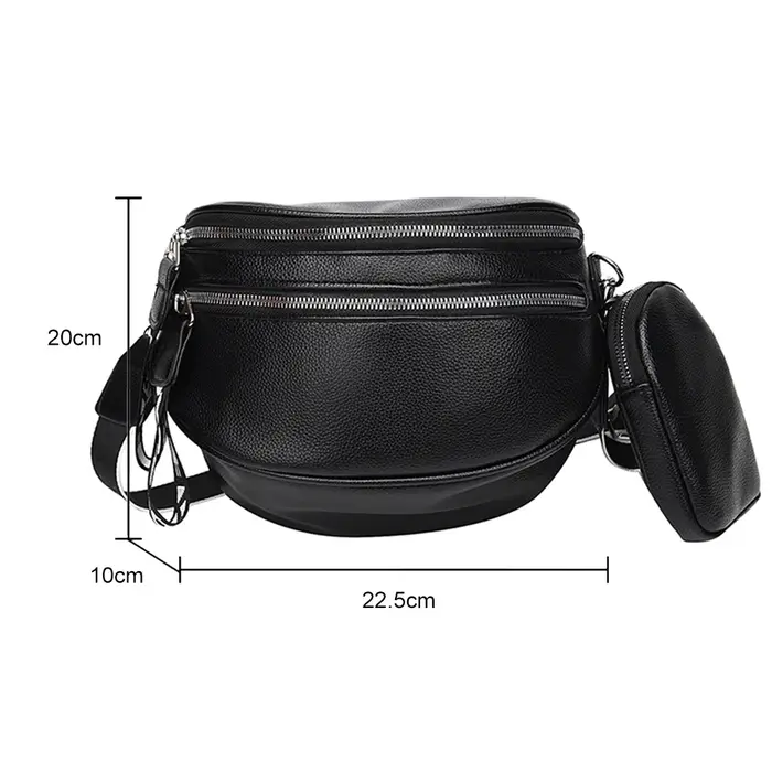 Sac à bandoulière multi-poches pour femmes