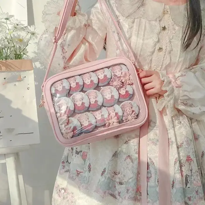 Sacs à bandoulière en cuir PU JK pour lycéennes, sacs à main Itabag transparents pour femmes, sac initié, Bolso, Apanese, nouveau
