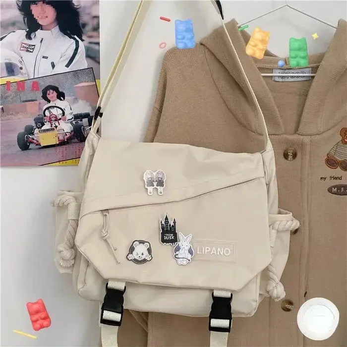 Sac postier Vintage polyvalent beau Style de travail sac à bandoulière artistique pour hommes et femmes sac