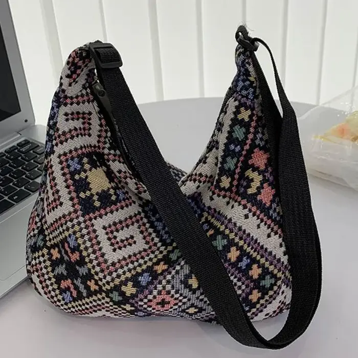 Sac fourre-tout de style neutre pour hommes et femmes, doté de style ethnique. Nouveautés pour le pr