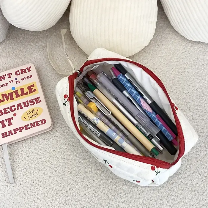 Sac de rangement de voyage en coton matelassé pour femmes
