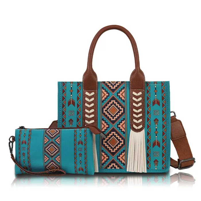 Sac fourre-tout bohème en toile pour femme