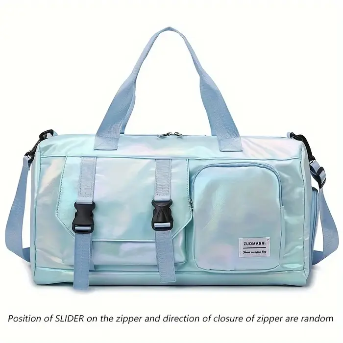 Sac polochon de voyage en nylon pour femmes de grande capacité, fourre-tout de gymnastique pour les