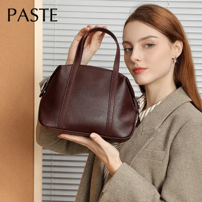 Sac à main en cuir de vachette naturel pour femme
