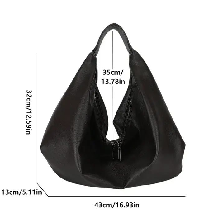 Grands sacs à bandoulière noirs pour femmes