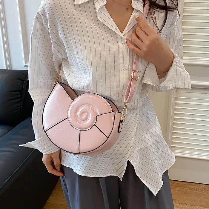 Conque Niche Design créatif sac à bandoulière femmes amusant sac à main porte-monnaie dames filles décontracté escargot