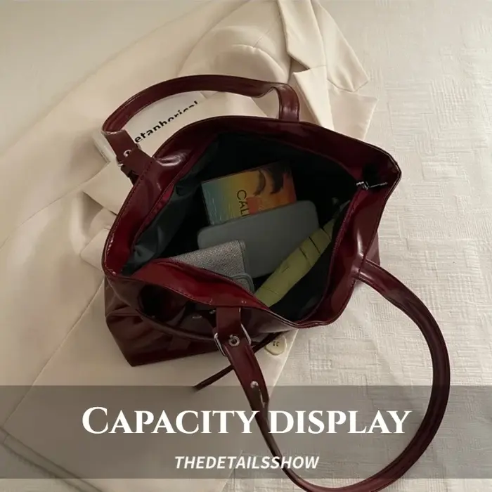 Sac à bandoulière fourre-tout minimaliste rétro pour femmes