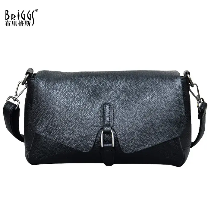BRIGGS – sac à bandoulière en cuir véritable pour femmes