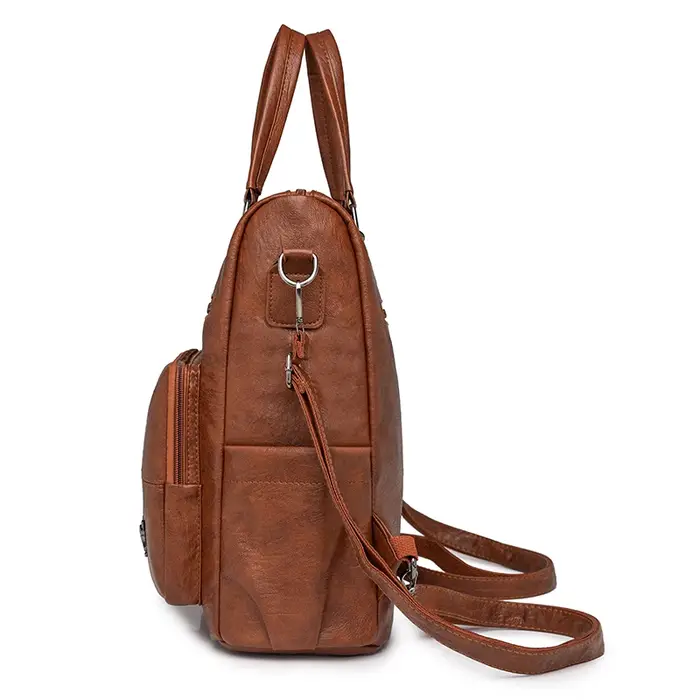 Sac à bandoulière en cuir souple pour femmes