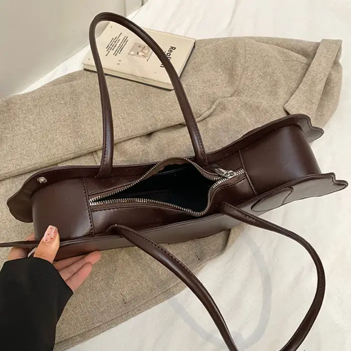 INS – sac à bandoulière teckel tridimensionnel en cuir PU