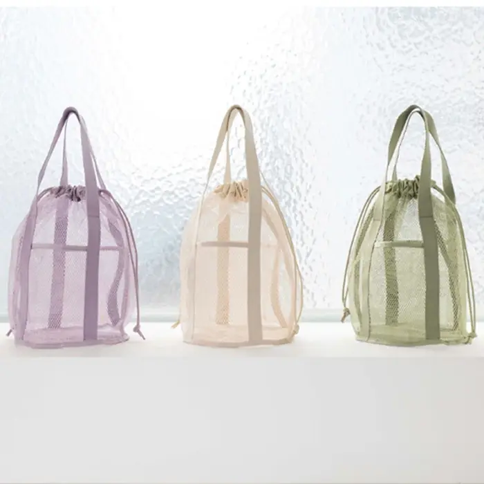 Nouvelle Trousse de Toilette en Nylon à Mailles