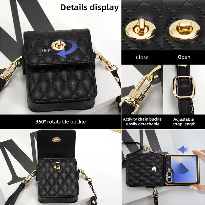 Mini sac de téléphone en cuir PU pour femmes et filles