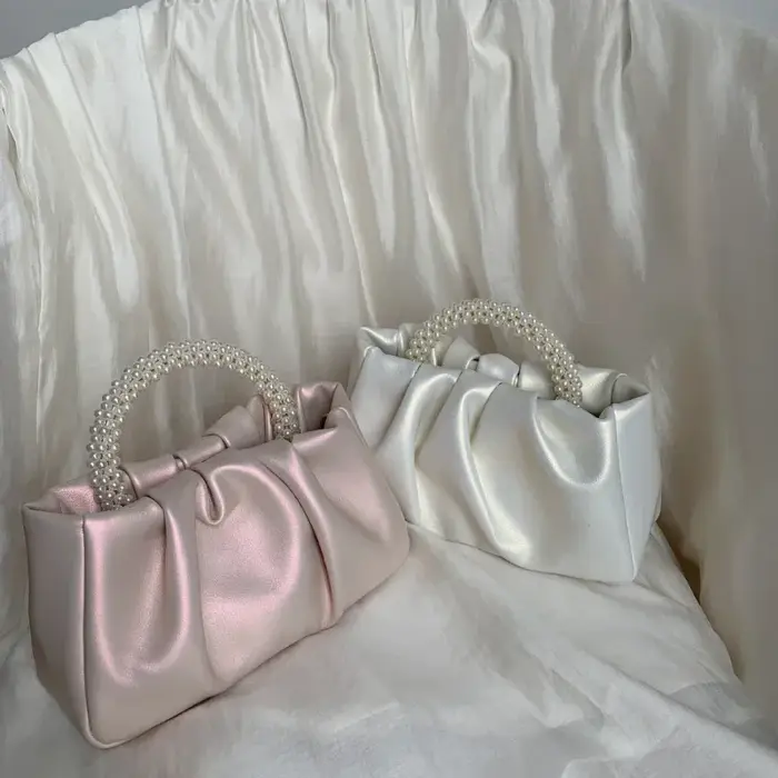 Mode perle poignée femmes dîner pochette sac à main sacs