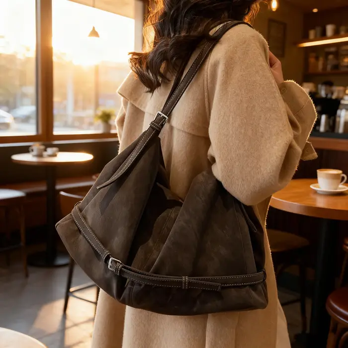 Faux daim femme sacs à bandoulière hiver nouveau dames sac à main grande capacité marque design femmes grands
