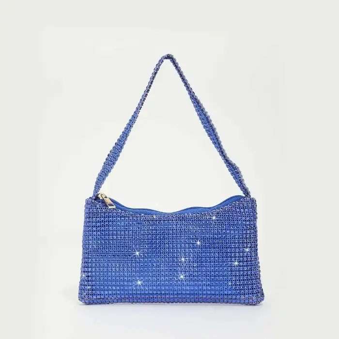 Sac de Banquet de soirée brillant français, Mini sac sous les bras, sac à bandoulière à paillettes,