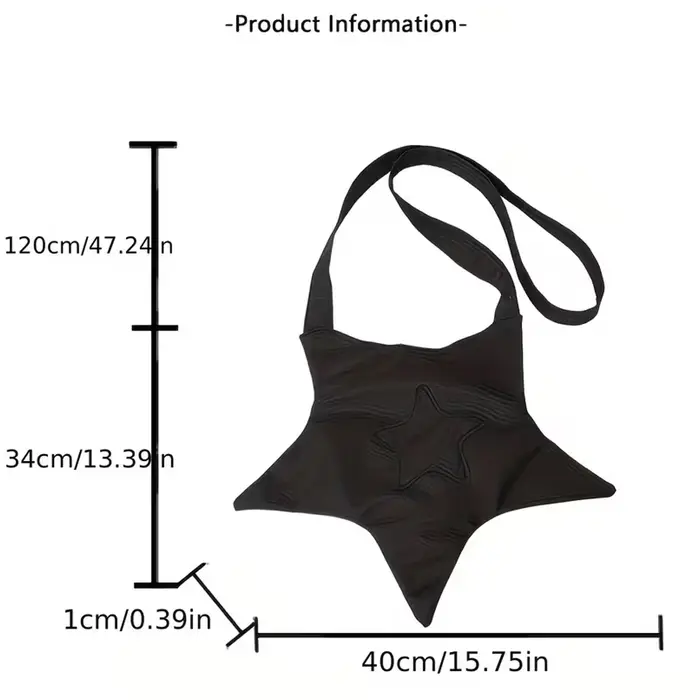 Un sac en tissu jaune à motif étoile mignon
