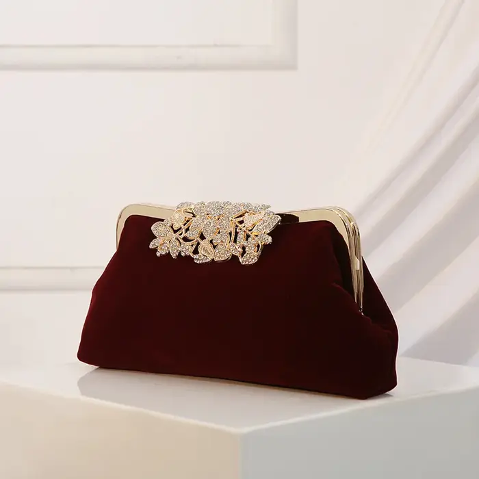 Pochettes de soirée en strass pour femmes, sac à main de fête en cristal scintillant et diamant, sac à bandoulière Vintage en velours pour Cocktail de mariage