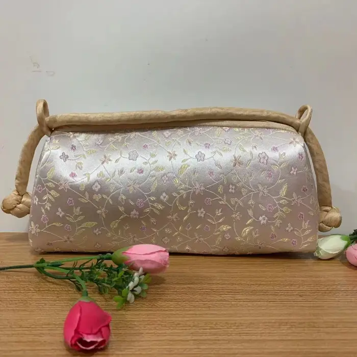 Mode luxe Style chinois sac en soie femmes sac à main japonais