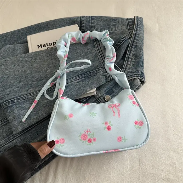 Sac en toile à fleurs douces et douces pour femmes