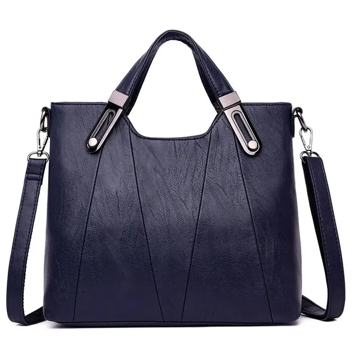 Sac à main en cuir souple pour femme, sac à main minimaliste polyvalent décontracté, sac fourre-tout