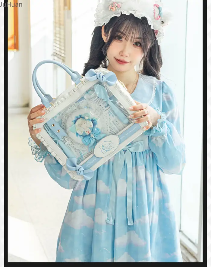 Sac à bandoulière Double épaule bidimensionnel japonais Comic-Con pour femme, sac à bandoulière avec