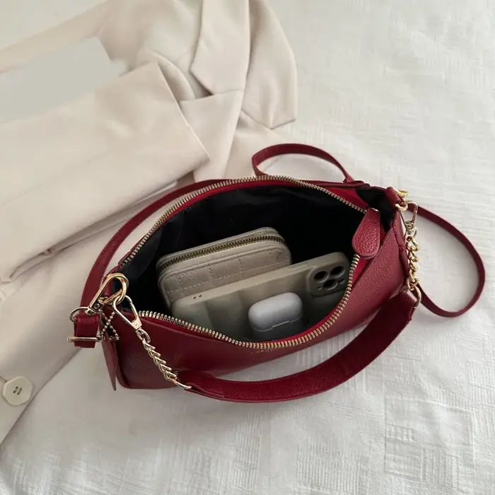 Sac à bandoulière pendentif cerise pour femmes