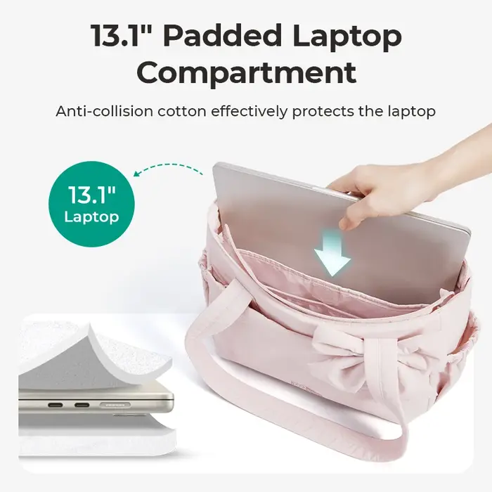 BAGSMART sac fourre-tout de voyage polyvalent femmes sac de transport plusieurs poches sac à main messager collège école sac à bandoulière