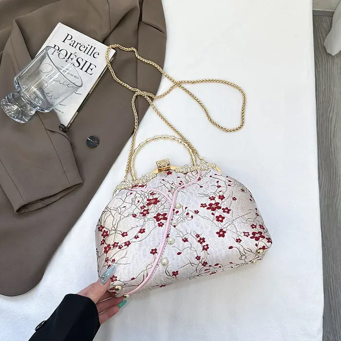 Sac à main brodé Jacquard Style ethnique pour femmes, pochette à la mode, petite coque, sac à bandou